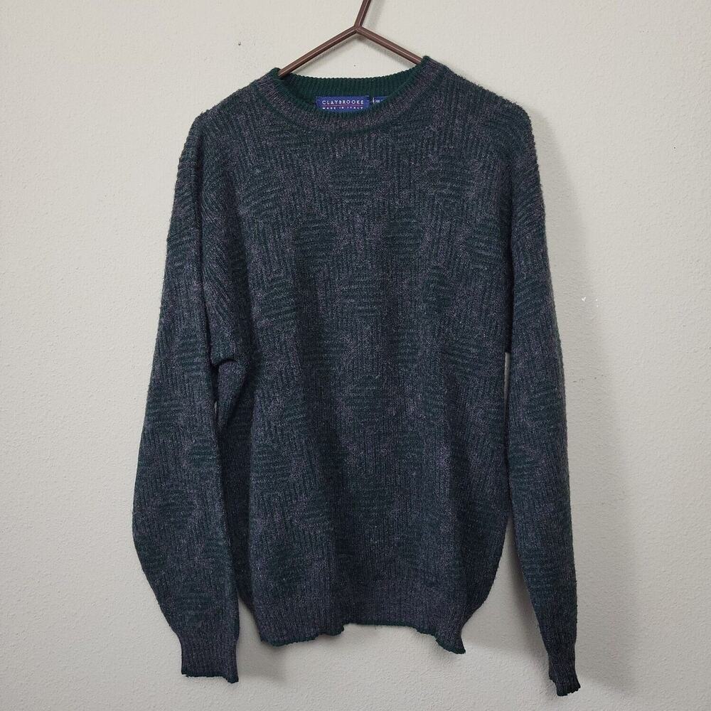 Vintage Claybrooke Mens Wool Grandpacore‎ Academia Heritage Old Money Lrg